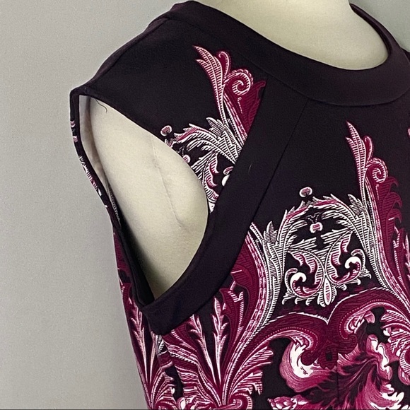 💕SOLD💕New York & Co Stretch Purple Floral Dress - Picture 4 of 8